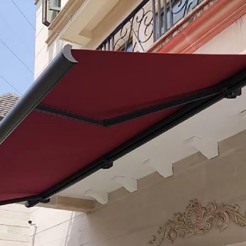 Gelede armgeleiderail Buitenrolgordijnen